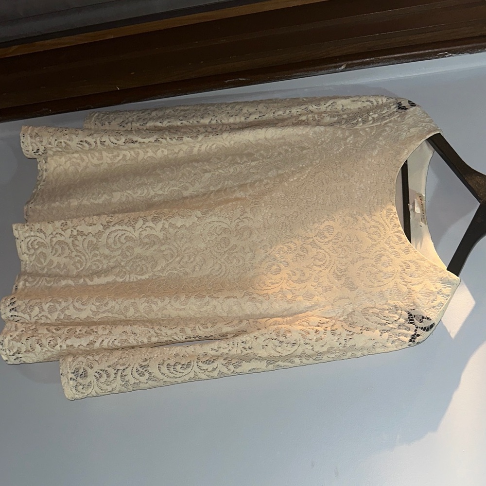 Elegant Cream Lace Blouse